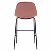 bar stool, dusty pink velvet, metal legs, 47x51x96 bar stool, dusty pink velvet, metal legs, 47x51x96