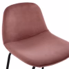 bar stool, dusty pink velvet, metal legs, 47x51x96 bar stool, dusty pink velvet, metal legs, 47x51x96