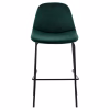 bar stool VINCENT, cypress green, metal legs, 47x51x96 bar stool VINCENT, cypress green, metal legs, 47x51x96