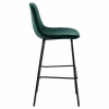 bar stool VINCENT, cypress green, metal legs, 47x51x96 bar stool VINCENT, cypress green, metal legs, 47x51x96