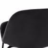 STOOL VINCENT  VELVET BLACK, METAL FRAME 56,5x47x106 cm. STOOL VINCENT  VELVET BLACK, METAL FRAME 56,5x47x106 cm.