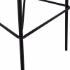 STOOL VINCENT  VELVET BLACK, METAL FRAME 56,5x47x106 cm. STOOL VINCENT  VELVET BLACK, METAL FRAME 56,5x47x106 cm.
