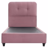 Upholstered Bed DOLORES Single Velvet Dusty Pink 90x200 cm Upholstered Bed DOLORES Single Velvet Dusty Pink 90x200 cm