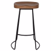 BAR-STOOL TOON WOOD-METAL IN NATURAL-BLACK 45X36X71Hcm. BAR-STOOL TOON WOOD-METAL IN NATURAL-BLACK 45X36X71Hcm.