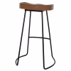 BAR-STOOL TOON WOOD-METAL IN NATURAL-BLACK 45X36X71Hcm. BAR-STOOL TOON WOOD-METAL IN NATURAL-BLACK 45X36X71Hcm.