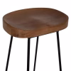 BAR-STOOL TOON WOOD-METAL IN NATURAL-BLACK 45X36X71Hcm. BAR-STOOL TOON WOOD-METAL IN NATURAL-BLACK 45X36X71Hcm.