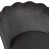 Medium Height Bar Stool VESNA C8736.01 Grey Velvet and Metal Frame 50x50x90cm. Medium Height Bar Stool VESNA C8736.01 Grey Velvet and Metal Frame 50x50x90cm.