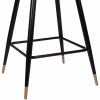 Medium Height Bar Stool VESNA C8736.01 Grey Velvet and Metal Frame 50x50x90cm. Medium Height Bar Stool VESNA C8736.01 Grey Velvet and Metal Frame 50x50x90cm.