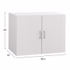 UPPER CABINET FOR 2-LEAF WARDROBE JASLYN  MELAMINE IN WHITE 80,2x42x60Hcm. UPPER CABINET FOR 2-LEAF WARDROBE JASLYN  MELAMINE IN WHITE 80,2x42x60Hcm.