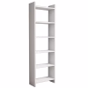 BOOKCASE MELAMINE WHITE 48,5x22x160Hcm.