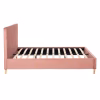 Upholstered Bed INDRA Double Velvet Dusty Pink 160x200 cm Upholstered Bed INDRA Double Velvet Dusty Pink 160x200 cm