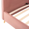 Upholstered Bed INDRA Double Velvet Dusty Pink 160x200 cm Upholstered Bed INDRA Double Velvet Dusty Pink 160x200 cm
