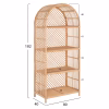 ΒΙΒΛΙΟΘΗΚΗ  ΑΠΟ ΦΥΣΙΚΟ RATTAN ΣΕ ΦΥΣΙΚΟ ΧΡΩΜΑ 80x40x182Υεκ.