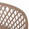 BAR STOOL AVAYA  CAPPUCCINO POLYPROPYLENE-BLACK METAL LEGS 46x48x99Hcm. BAR STOOL AVAYA  CAPPUCCINO POLYPROPYLENE-BLACK METAL LEGS 46x48x99Hcm.