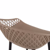 BAR STOOL AVAYA  CAPPUCCINO POLYPROPYLENE-BLACK METAL LEGS 46x48x99Hcm. BAR STOOL AVAYA  CAPPUCCINO POLYPROPYLENE-BLACK METAL LEGS 46x48x99Hcm.