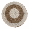 Σκαμπό - Πούφ SARONI C7851.01 SEAGRASS Φυσικό - Λευκό Φ60x35Yεκ. Σκαμπό - Πούφ SARONI C7851.01 SEAGRASS Φυσικό - Λευκό Φ60x35Yεκ.