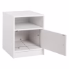 Nightstand Melamine Malory White 40x40x50H cm Nightstand Melamine Malory White 40x40x50H cm