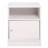 Nightstand Melamine Malory White 40x40x50H cm Nightstand Melamine Malory White 40x40x50H cm