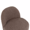 STOOL YASMINE  LOW BACKREST- BOUCLE FABRIC IN LIGHT BROWN COLOR 47x46x64,5Hcm. STOOL YASMINE  LOW BACKREST- BOUCLE FABRIC IN LIGHT BROWN COLOR 47x46x64,5Hcm.