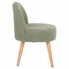 STOOL YASMINE  LOW BACKREST- BOUCLE FABRIC IN PISTACHIO GREEN COLOR-WOODEN LEGS 47x46x64,5Hcm. STOOL YASMINE  LOW BACKREST- BOUCLE FABRIC IN PISTACHIO GREEN COLOR-WOODEN LEGS 47x46x64,5Hcm.