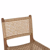 Bar Stool with Back NESHA Natural TEAK Wood - Beige Rope 45x57x110cm. Bar Stool with Back NESHA Natural TEAK Wood - Beige Rope 45x57x110cm.