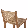 Bar Stool with Back NESHA Natural TEAK Wood - Beige Rope 45x57x110cm. Bar Stool with Back NESHA Natural TEAK Wood - Beige Rope 45x57x110cm.