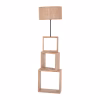 FLOOR STANDING LAMP MDF IN SONOMA-BEIGE CAP Φ38x140Hcm. FLOOR STANDING LAMP MDF IN SONOMA-BEIGE CAP Φ38x140Hcm.