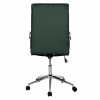 OFFICE CHAIR JOSEF  CYPRESS GREEN VELVET-INOX BASE 58x61x105-113Hcm.