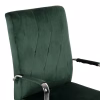 OFFICE CHAIR JOSEF  CYPRESS GREEN VELVET-INOX BASE 58x61x105-113Hcm.