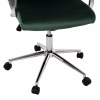 OFFICE CHAIR JOSEF  CYPRESS GREEN VELVET-INOX BASE 58x61x105-113Hcm.