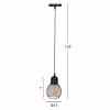 CEILING PENDANT LAMP  BLACK METAL MESH CAP Φ13x125Hcm.