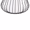 CEILING PENDANT LAMP  BLACK METAL CAP Φ33x141Hcm.