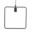 CEILING PENDANT LUMINAIRE  BLACK METAL 33x33x134Hcm.