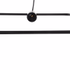 CEILING PENDANT LUMINAIRE  BLACK METAL 33x33x134Hcm.