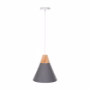 CEILING PENDANT LAMP  GREY METAL CAP Φ21,5x115Hcm.