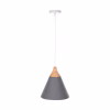 CEILING PENDANT LAMP  GREY METAL CAP Φ21,5x115Hcm.