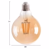 ΛΑΜΠΤΗΡΑΣ GLOBO LED FILAMENT 8W E27 3000K ΧΡΥΣΟ DIMMABLE