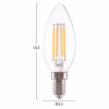 ΛΑΜΠΤΗΡΑΣ LED FILAMENT 4W E14 3000K ΔΙΑΦΑΝΟΣ DIMMABLE ΛΑΜΠΤΗΡΑΣ LED FILAMENT 4W E14 3000K ΔΙΑΦΑΝΟΣ DIMMABLE