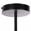CEILING PENDANT MULTI-LIGHT  BLACK METAL WHITE GLASS Φ90x97,5Hcm.