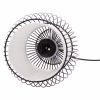 CEILING PENDANT LAMP  BLACK METAL 20x20x131Hcm.