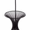 CEILING PENDANT LAMP  BLACK METAL 20x20x131Hcm.