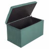 STOOL-CHEST PUNK  CYPRESS GREEN VELVET 90x50x52H cm. STOOL-CHEST PUNK  CYPRESS GREEN VELVET 90x50x52H cm.