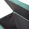 STOOL-CHEST PUNK  CYPRESS GREEN VELVET 90x50x52H cm. STOOL-CHEST PUNK  CYPRESS GREEN VELVET 90x50x52H cm.
