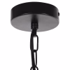 CEILING PENDANT 3-LIGHT FIXTURE  WOOD-METAL-GLASS 115H cm.