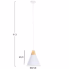CEILING PENDANT  WHITE METAL CAP 24,5x24,5x113H cm.