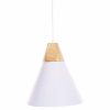 CEILING PENDANT  WHITE METAL CAP 24,5x24,5x113H cm.
