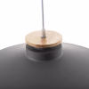 CEILING PENDANT LAMP  GREY METAL CAP Φ40x116Hcm.