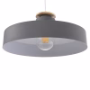 CEILING PENDANT LAMP  GREY METAL CAP Φ40x116Hcm.