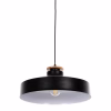 CEILING PENDANT LAMP  BLACK METAL CAP Φ40x116Hcm.