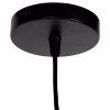 CEILING PENDANT LAMP  BLACK METAL CAP Φ40x116Hcm.